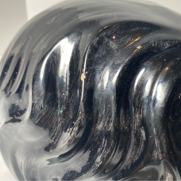 Vintage ceramic cat statue large tuxedo Handpainted porcelain retro 80s 1980s - Picture 7 of 10